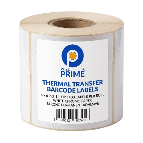 Barcode Label Roll 100mm x 150mm (400Labels/Roll) - Wholesale Supplier WizePrime Patna Bihar
